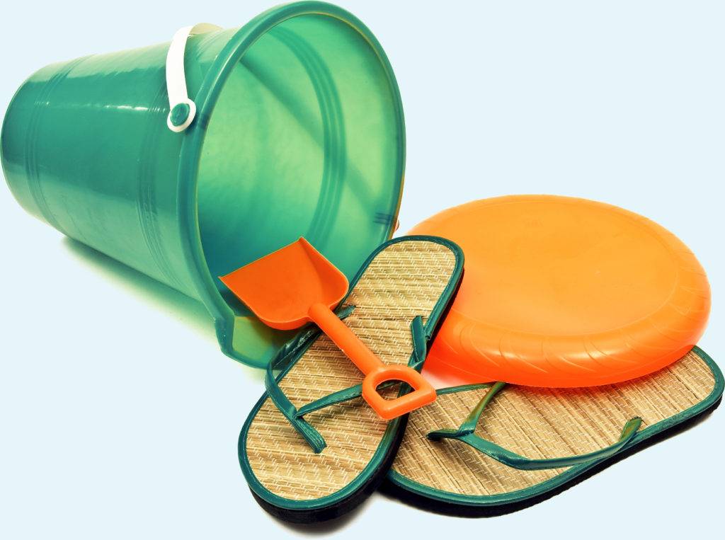 Beach Supplies Sandals Bucket